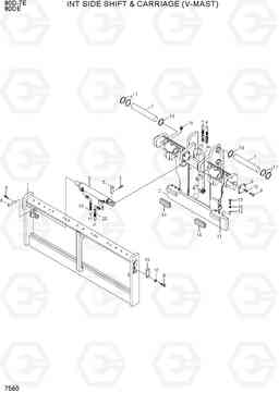 7560 INT SIDE SHIFT & CARRIAGE (V-MAST) 80D-7E ACE, Hyundai