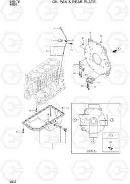 9030 OIL PAN & REAR PLATE 80D-7E ACE, Hyundai