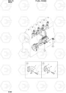 9180 FUEL HOSE 80D-7E ACE, Hyundai