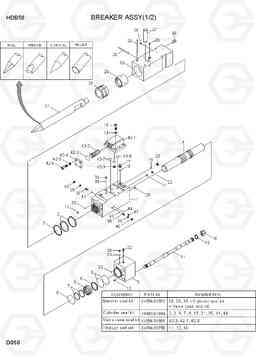 D050 BREAKER ASSY(1/2) HDB BREAKERS, Hyundai