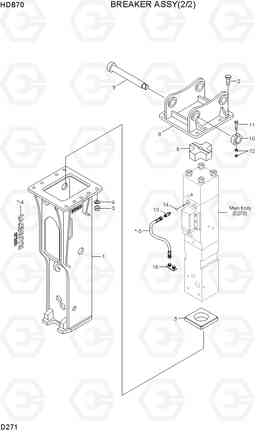 D271 BREAKER ASSY(2/2) HDB BREAKERS, Hyundai