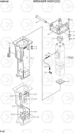 F141 BREAKER ASSY(2/2) HDB BREAKERS, Hyundai