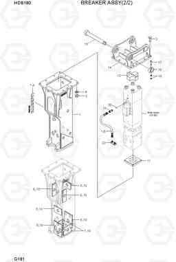 G181 BREAKER ASSY(2/2) HDB BREAKERS, Hyundai