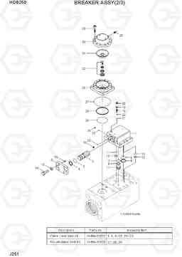 J251 BREAKER ASSY(2/3) HDB BREAKERS, Hyundai