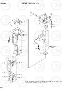 K302 BREAKER ASSY(3/3) HDB BREAKERS, Hyundai