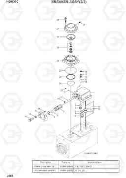 L361 BREAKER ASSY(2/3) HDB BREAKERS, Hyundai