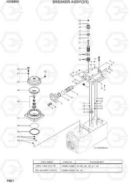 P801 BREAKER ASSY(2/3) HDB BREAKERS, Hyundai