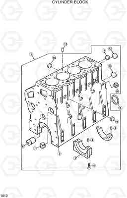 1010 CYLINDER BLOCK DX20/25/30, Hyundai