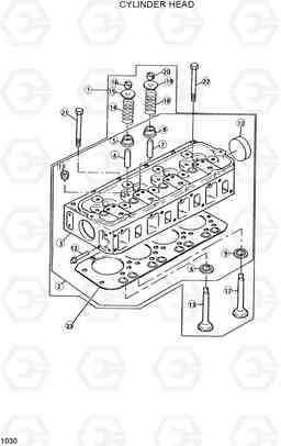 1030 CYLINDER HEAD DX20/25/30, Hyundai