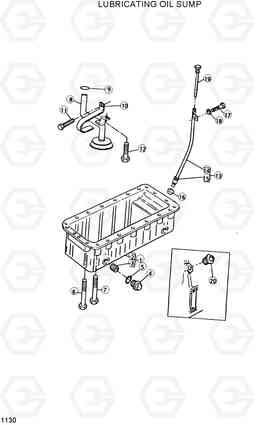 1130 LUBRICATING OIL SUMP DX20/25/30, Hyundai