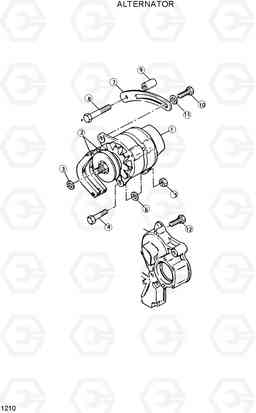 1210 ALTERNATOR DX20/25/30, Hyundai