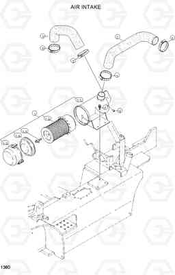 1380 AIR INTAKE SYSTEM DX20/25/30, Hyundai