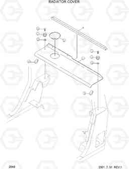 2040 RADIATOR COVER DX20/25/30, Hyundai