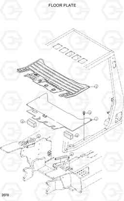 2070 FLOOR PLATE DX20/25/30, Hyundai