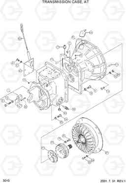 3010 TRANSMISSION CASE,AT DX20/25/30, Hyundai