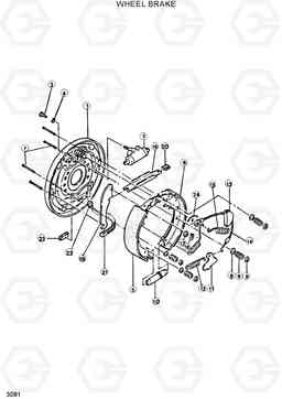 3081 WHEEL BRAKE DX20/25/30, Hyundai