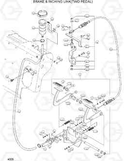 4025 BRAKE & INCHING LINK(TWO PEDAL) DX20/25/30, Hyundai