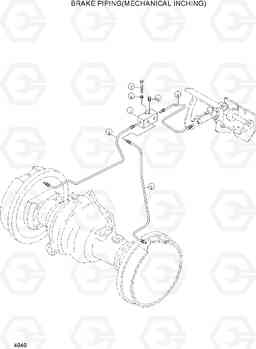 4040 BRAKE PIPING(MECHANICAL INCHING) DX20/25/30, Hyundai