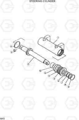 5012 STEERING CYLINDER DX20/25/30, Hyundai