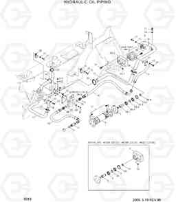 6010 HYDRAULIC OIL PIPING DX20/25/30, Hyundai