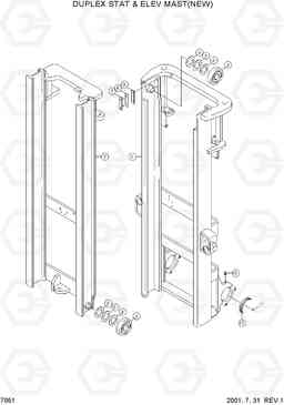 7051 DUPLEX STAT & ELEV MAST(NEW) DX20/25/30, Hyundai