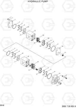 2010 HYDRAULIC PUMP H70/LGP, Hyundai