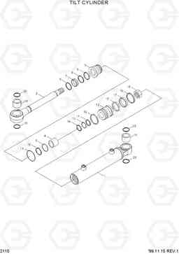 2110 TILT CYLINDER H70/LGP, Hyundai