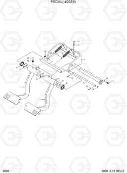 3050 PEDAL(-#0089) H70/LGP, Hyundai