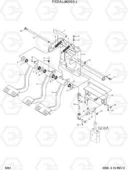 3051 PEDAL(#0090-) H70/LGP, Hyundai