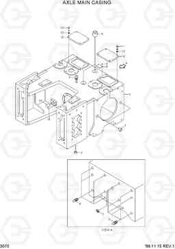 3070 AXLE MAIN CASING H70/LGP, Hyundai