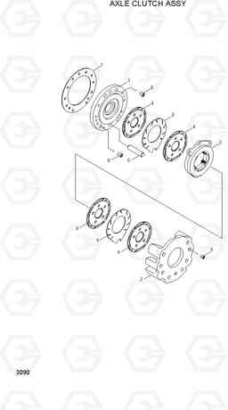 3090 AXLE CLUTCH ASSY H70/LGP, Hyundai