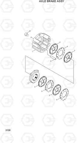 3120 AXLE BRAKE ASSY H70/LGP, Hyundai