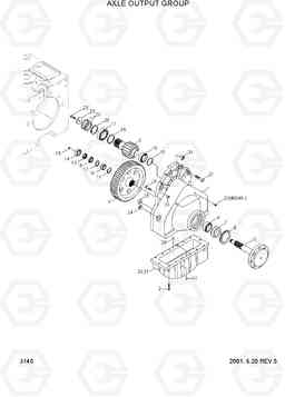 3140 AXLE OUTPUT GROUP H70/LGP, Hyundai