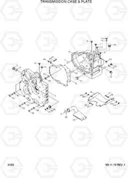 3160 TRANSMISSION CASE & PLATE H70/LGP, Hyundai