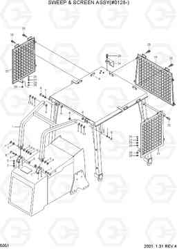 5051 SWEEP & SCREEN ASSY(#0128-) H70/LGP, Hyundai