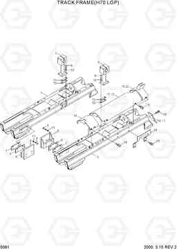 5091 TRACK FRAME(H70 LGP) H70/LGP, Hyundai