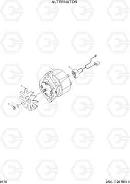 8170 ALTERNATOR H70/LGP, Hyundai