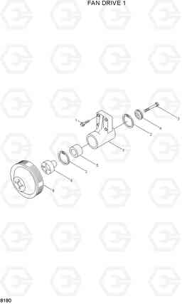8180 FAN DRIVE 1 H70/LGP, Hyundai