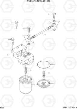 8200 FUEL FILTER(-#0106) H70/LGP, Hyundai