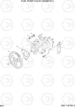 8231 FUEL PUMP COUPLING(#0107-) H70/LGP, Hyundai