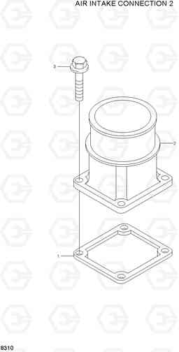 8310 AIR INTAKE CONNECTION 2 H70/LGP, Hyundai