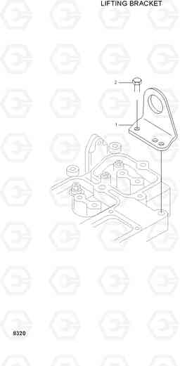 8320 LIFTING BRACKET H70/LGP, Hyundai