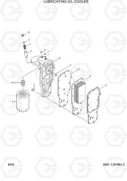 8330 LUBRICATING OIL COOLER H70/LGP, Hyundai