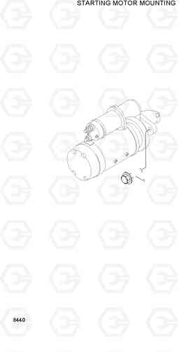 8440 STARTING MOTOR MOUNTING H70/LGP, Hyundai