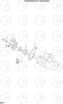 8470 THERMOSTAT HOUSING H70/LGP, Hyundai