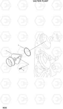 8500 WATER PUMP H70/LGP, Hyundai