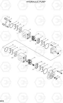 2010 HYDRAULIC PUMP H80/LGP, Hyundai