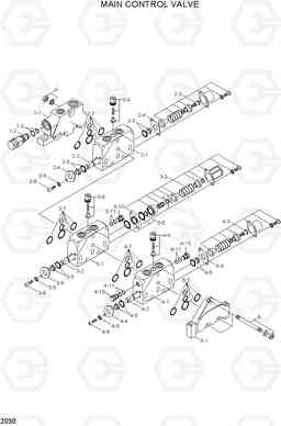 2030 MAIN CONTROL VALVE H80/LGP, Hyundai