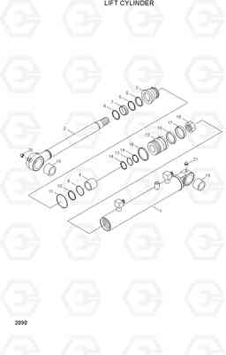 2090 LIFT CYLINDER H80/LGP, Hyundai