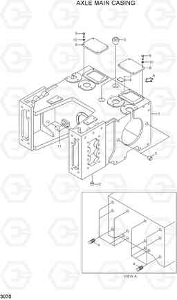 3070 AXLE MAIN CASING H80/LGP, Hyundai